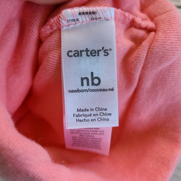 ♡ 5/$20 - Carter's Girl's Newborn Pink Cute Cat with Ears Beanie - Picture 3 of 4